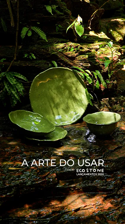 Produto Eco Stone em uso na natureza