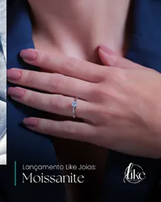 Post de lançamento da linha Moissanite