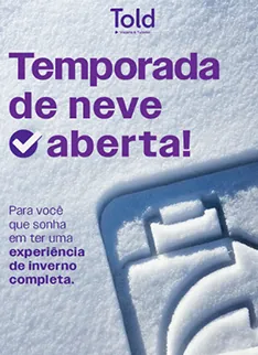 Post da Told com o título Temporada de neve aberta sobre a neve